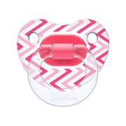 Wee 838 Silikon Şeffaf Desenli Damaklı Emzik No:3