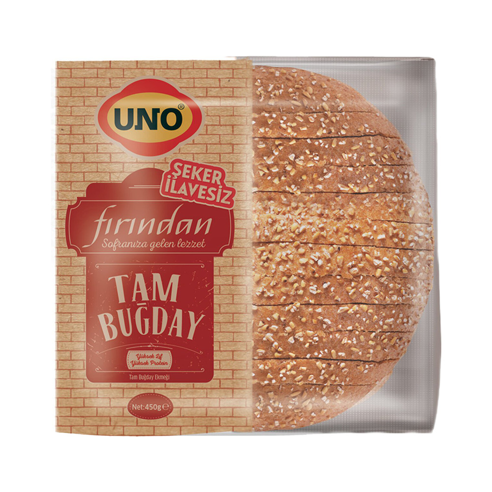 Uno Fırından Tam Buğday Ekmeği 450 Gr