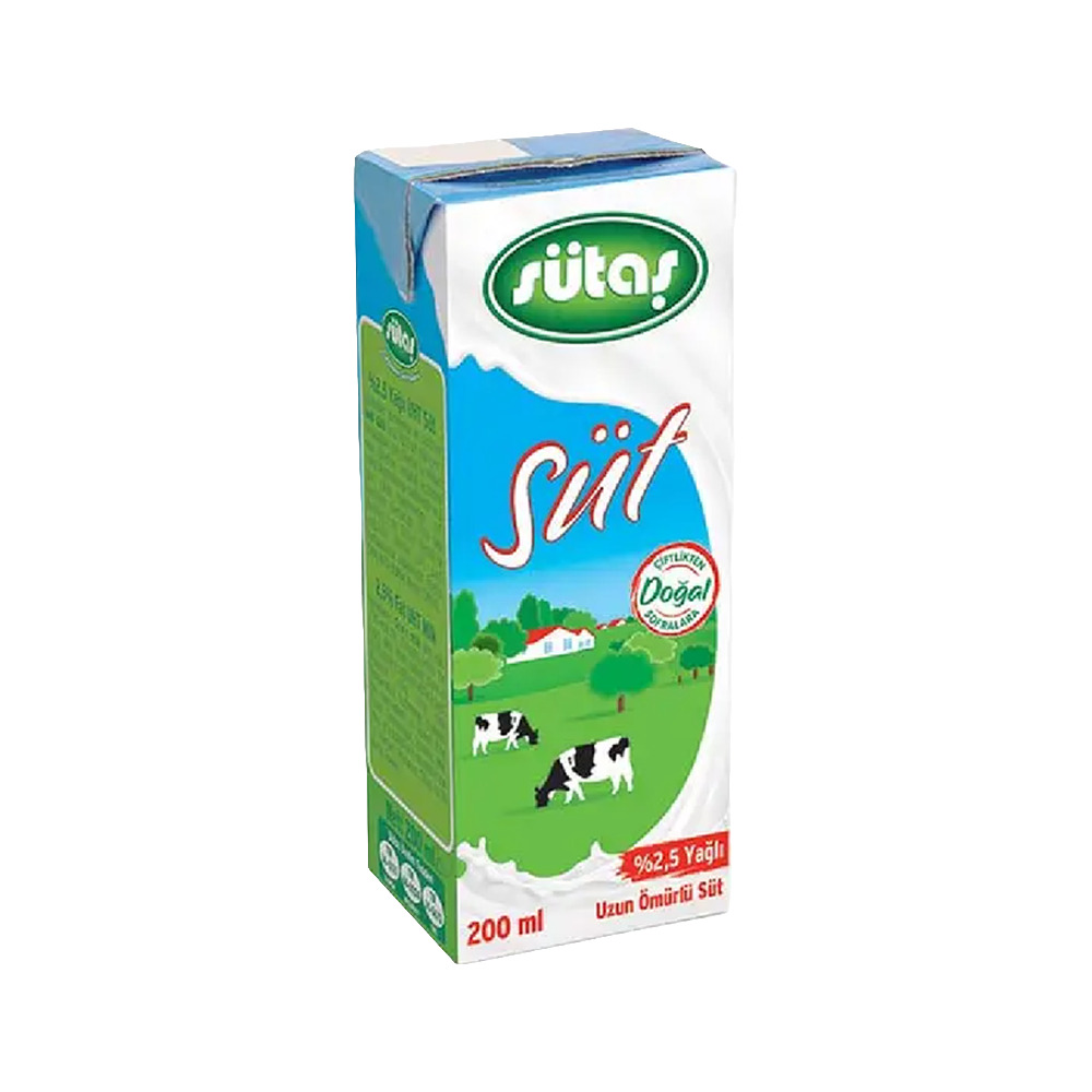 Sütaş Süt 200Ml Tetra %2,5 Yaglı