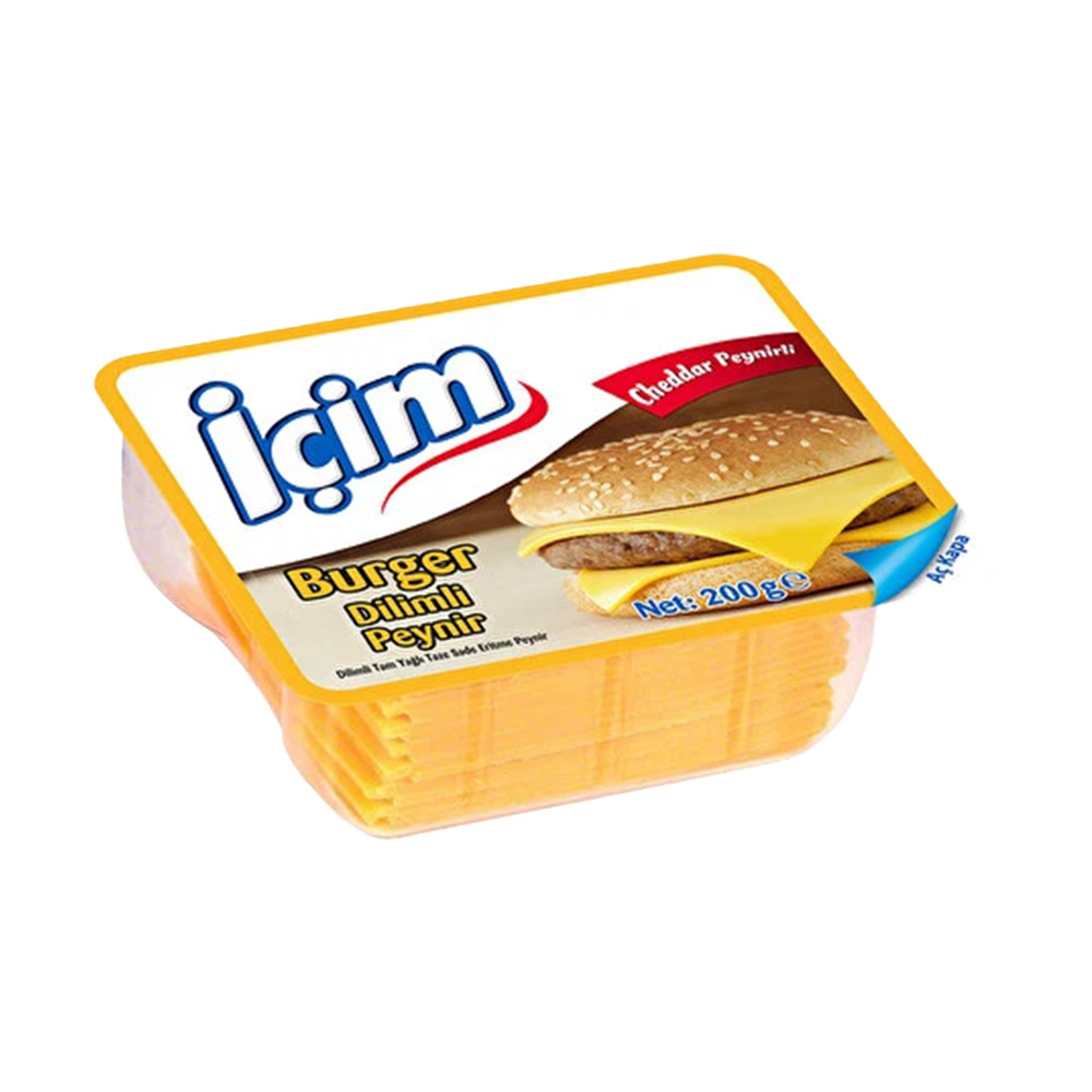 İçim Dilimli Cheddar Peynir 200 Gr 