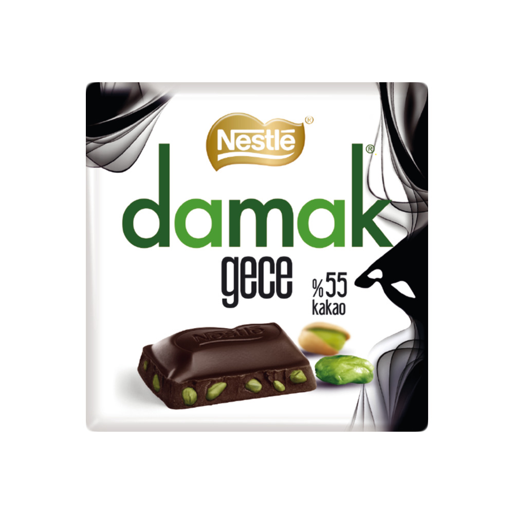 Nestle Damak Gece Antep Fıstıklı Bitter Çikolata 60 Gr