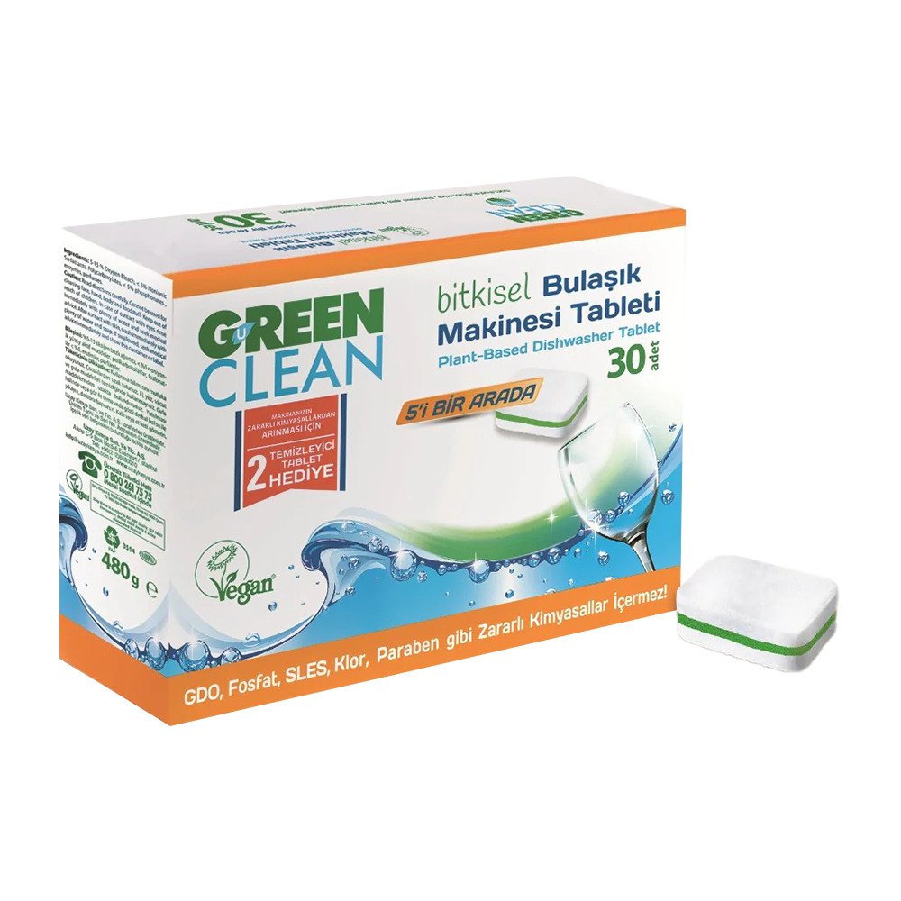 Green Clean Bulaşık Makinesi Tableti 30lu.
