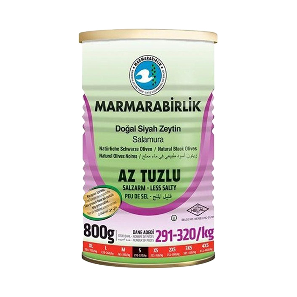Marmara Birlik Az Tuzlu Zeytin 800 Gr. (291-320)