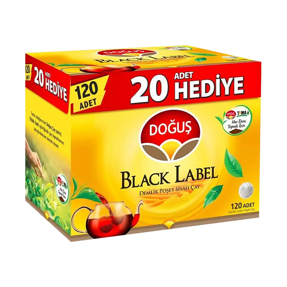 Doğuş Çay Black Label Demlik Poşet 120Li 