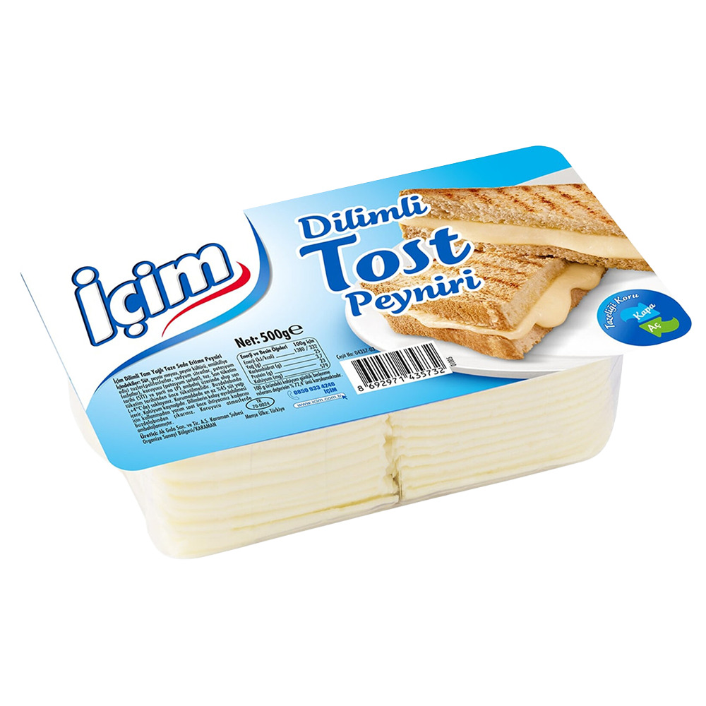 İçim Dilimli Tost Peyniri 500 Gr.