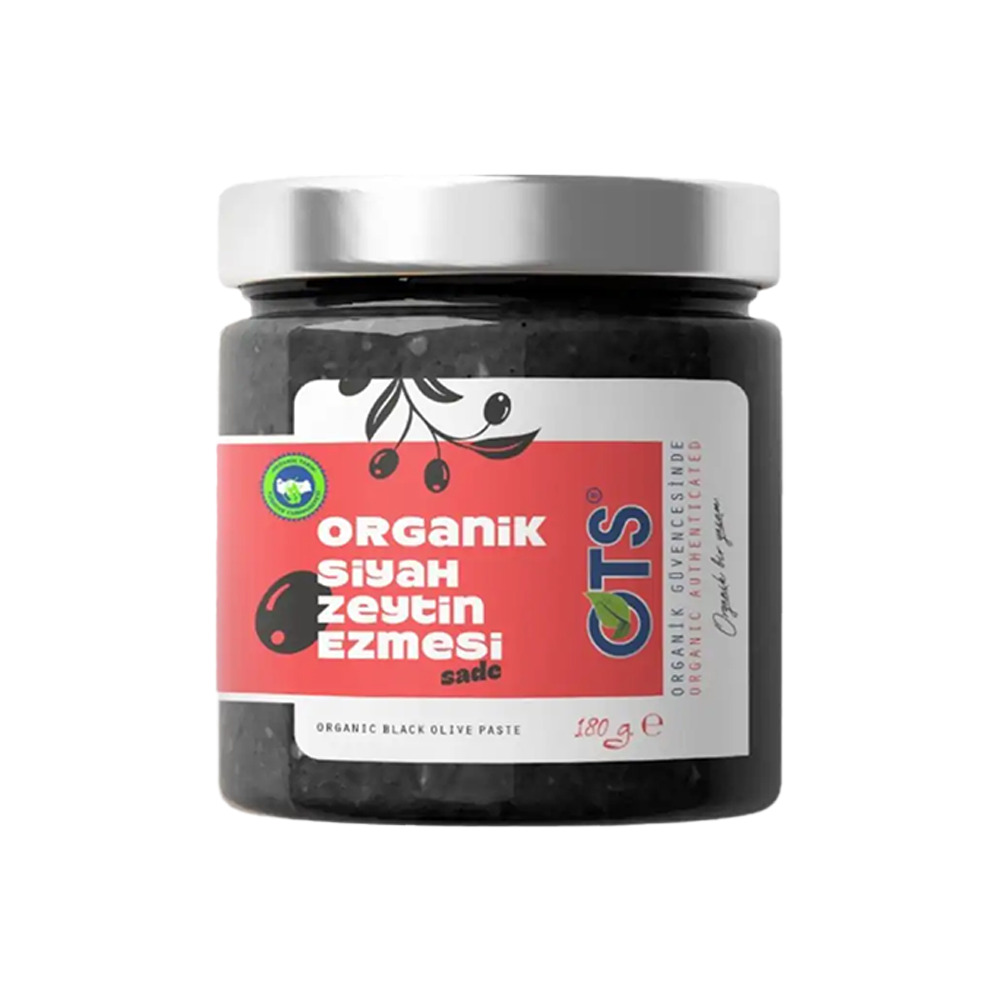 Ots Organik Siyah Zeytin Ezmesi 180Gr