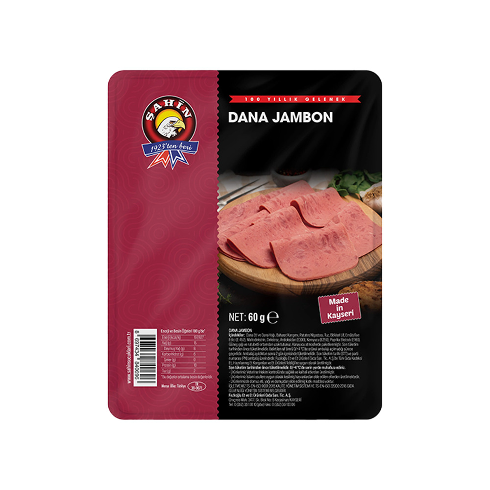 Şahin Dana Jambon 60Gr