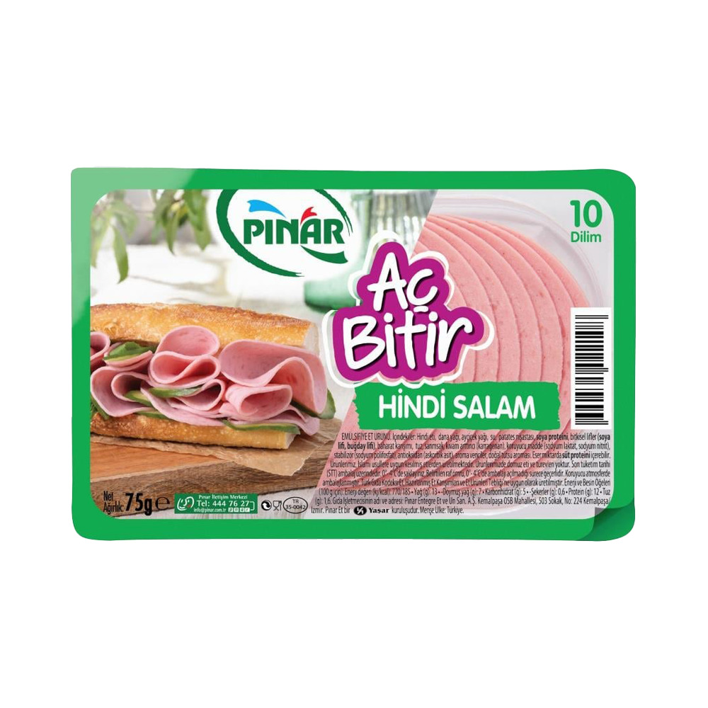 Pınar Aç Bitir Hindi Salam 75 Gr